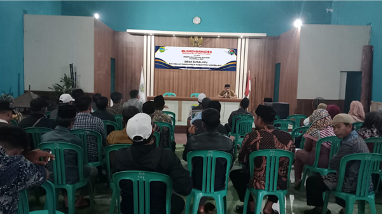 Musyawarah Perencanaan Pembangunan Desa Sukaluyu